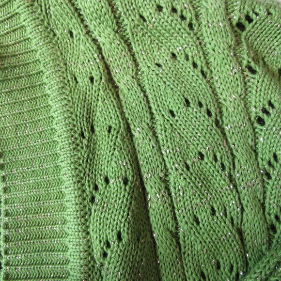 Outlander Studio Sparkly Green Cardigan - Picture 4 of 6